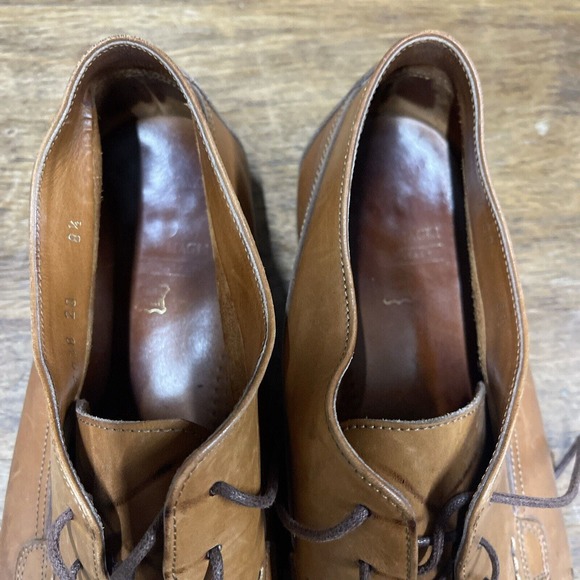 Bruno Magli Men’s Brown Leather Camel Cognac Shoes 8.5 — READ LISTING - Picture 3 of 8